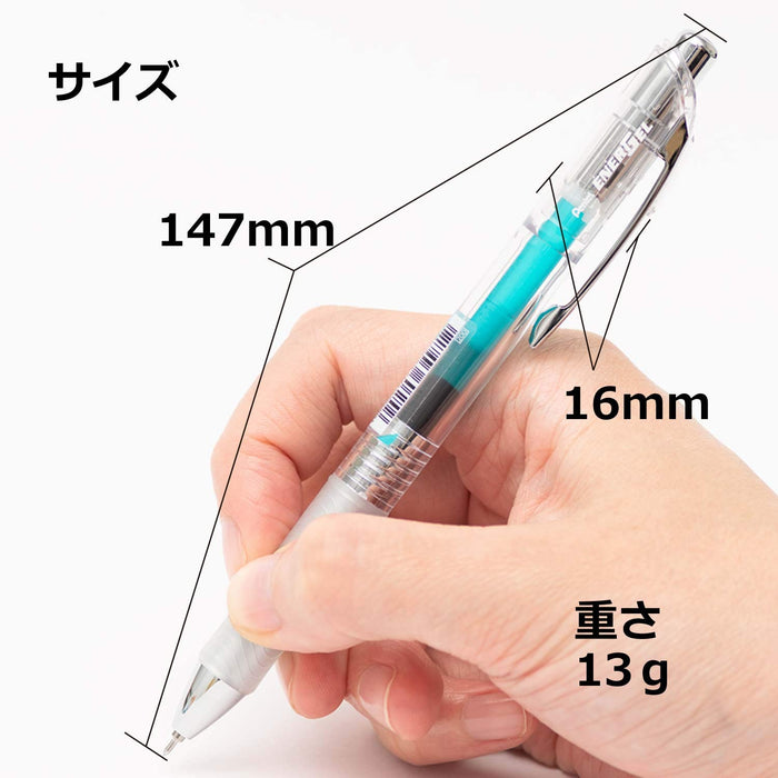 Pentel Energel Infree 0.5 綠松石藍凝膠原子筆 10 支裝