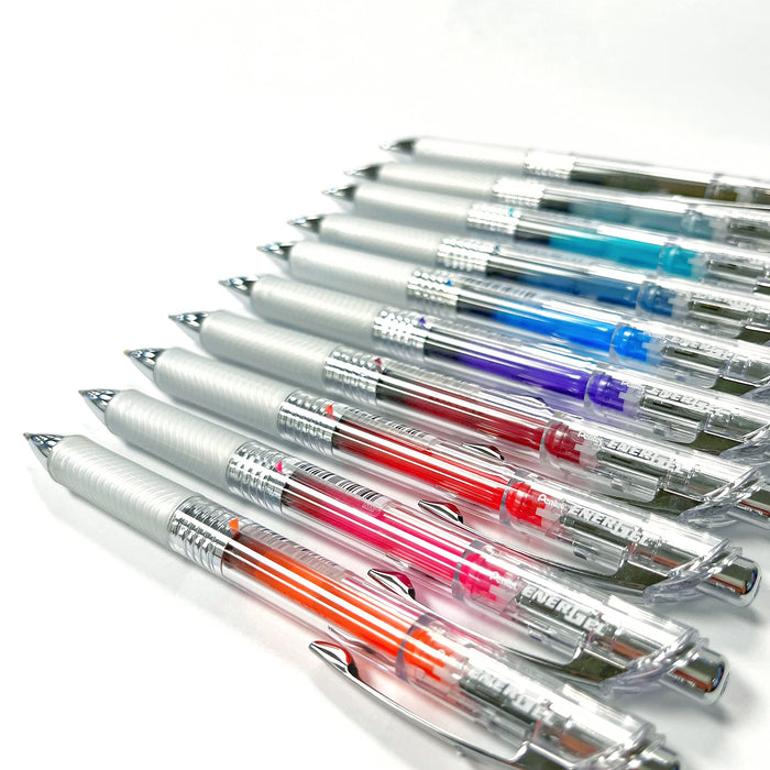 Pentel EnerGel Infree 0.7mm Gel Ink Ballpoint Pen 10 Colors Pack