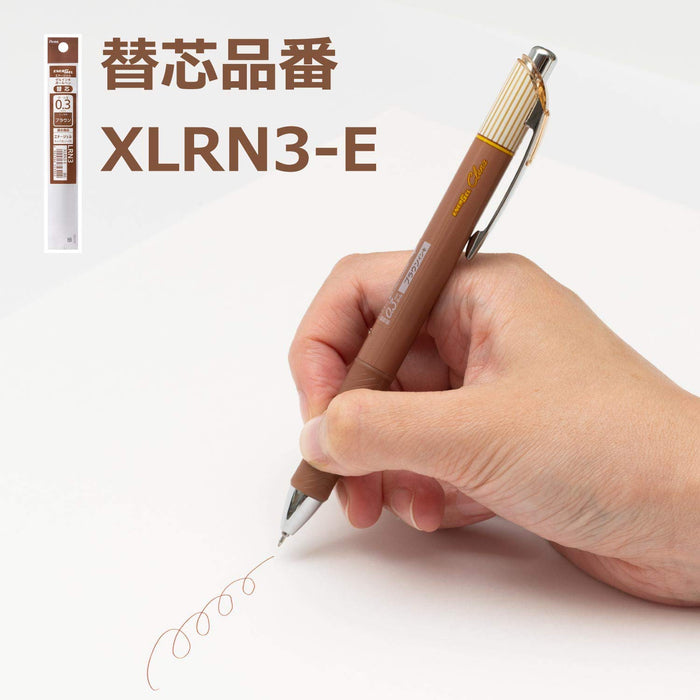 Pentel Energel Kurena 03 凝胶墨水圆珠笔 Xbln73L-E 棕色 5 支装