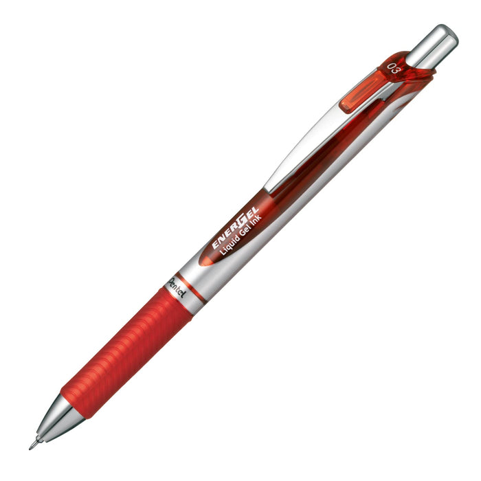 Pentel EnerGel XBLN73-B 0.3 毫米紅色中性墨水原子筆