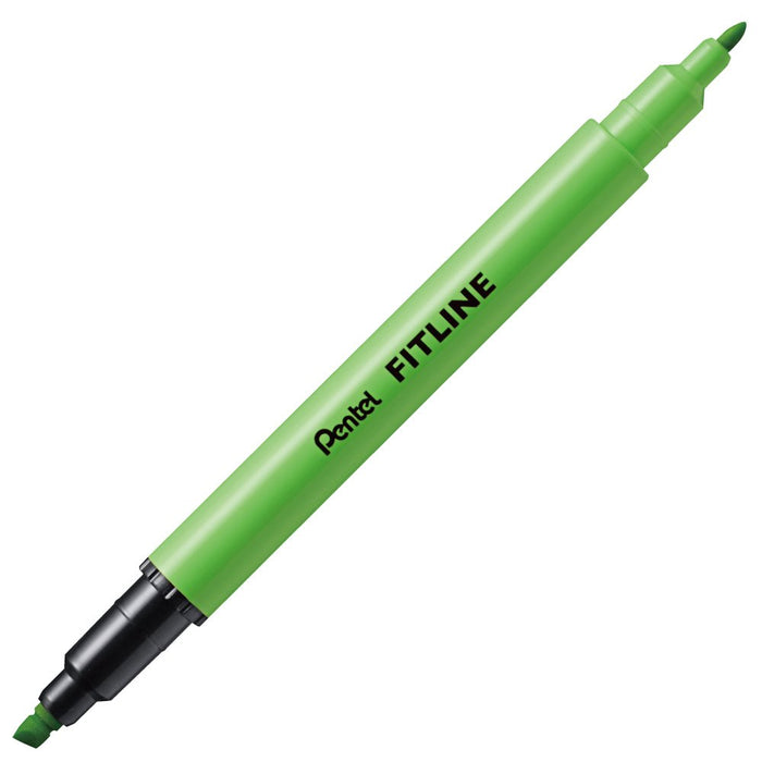 Pentel Fitline Light Green Highlighter Xslw11-K 5-Pack