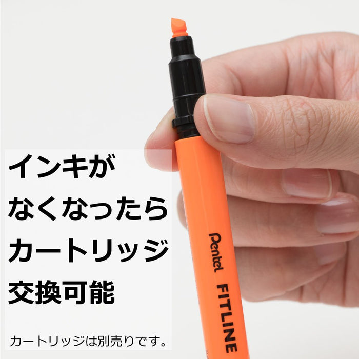 Pentel Fitline Orange Highlighter 10-Count Pack - SLW11-F