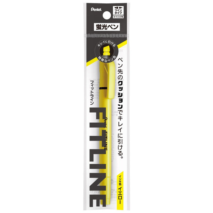 Pentel Fitline 黃色螢光筆套裝 Xslw11-G 5 件套