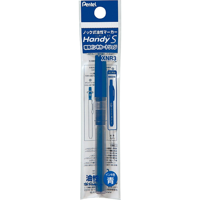 Pentel Handy S Xnr3-C 藍色記號筆墨水匣 10 件套