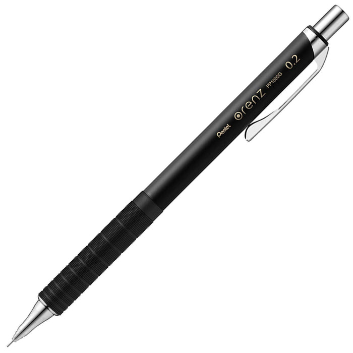 Pentel Orens 黑色自动铅笔，带金属握把 02 Xpp1002G2-A