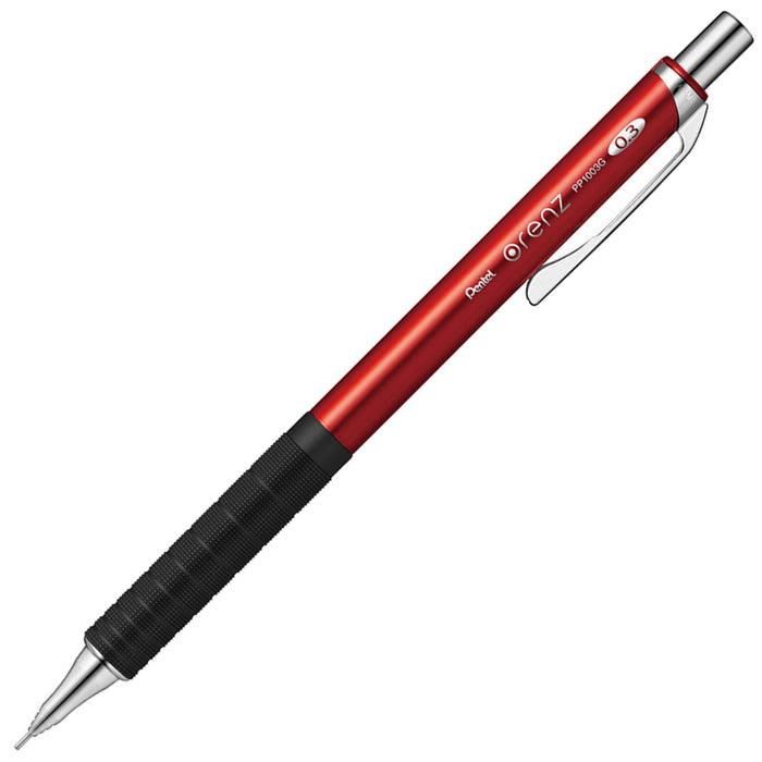 Pentel Orens 红色自动铅笔，带金属握把 03 Xpp1003G2-B