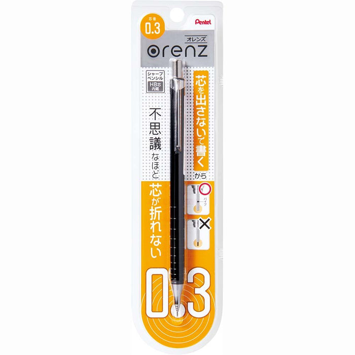 Pentel Orens Xpp503-A 自动铅笔 0.3 毫米笔尖尺寸 黑色