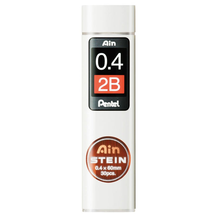 Pentel Ein Stein 2B 自动铅笔替换芯 0.4 毫米 10 支装