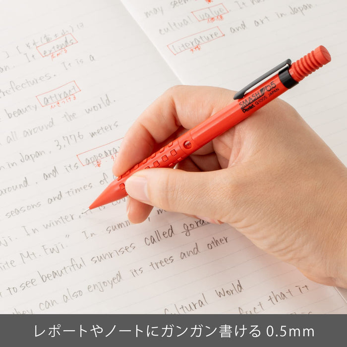 Pentel Smash 0.5mm Mechanical Pencil in Red Q1005-B Model by Pentel