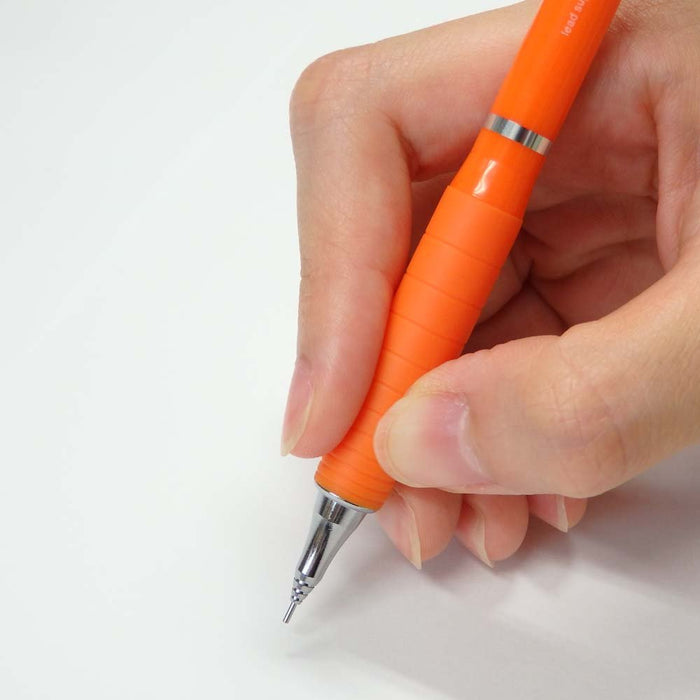 Pentel 0.3mm Mechanical Pencil with Orange Rubber Grip and Orange Shaft