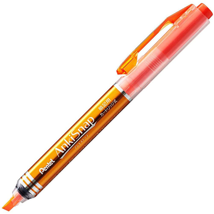 Pentel Ankisnap Memorization Marker SMS1-F in Vibrant Orange