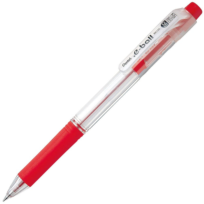 Pentel Dot E-Ball 0.5mm Red Ballpoint Pens Oil-Based Ink 5-Pack