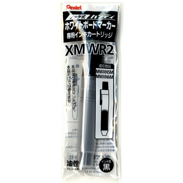 Pentel Xmwr2-A 用於白板筆的黑色墨水匣（10 件裝）