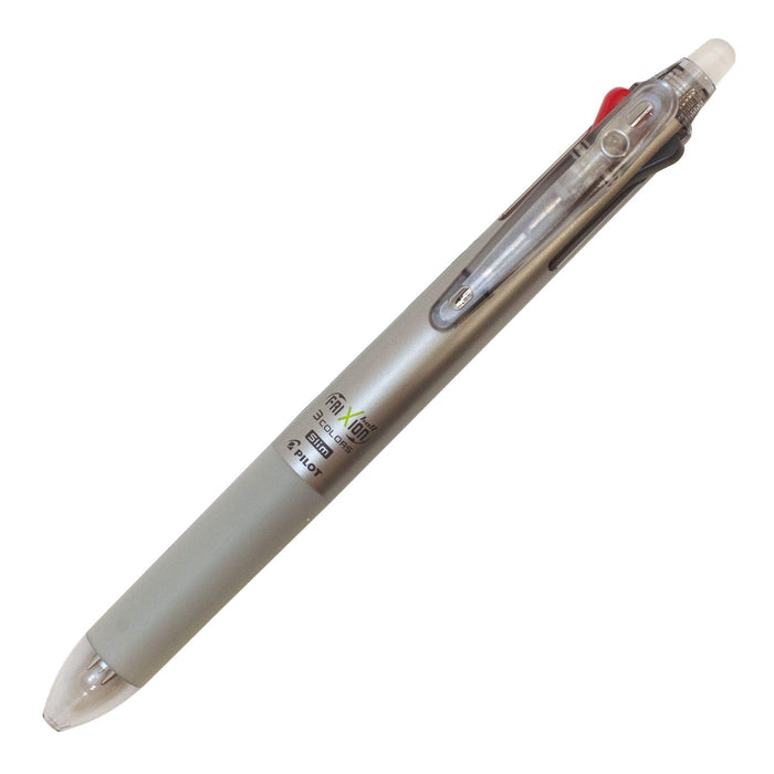 Pilot Frixion Ball 3 Slim 0.5mm Dark Silver 3-Color Ballpoint Pen