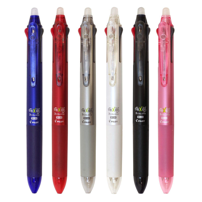 Pilot 3-Color Ballpoint Pen Frixion Ball 3 Slim 0.5mm Soft Pink Lkfbs60Ef-Sp