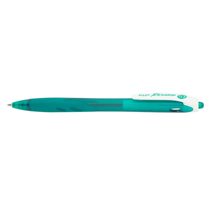 Pilot Brg-10F-Pgb Extra Fine Rexgrip Ballpoint Pen Peacock Green