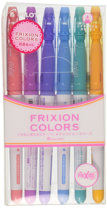 Pilot Frixion 6 色筆套裝 SFC-60M-6C2 - 多功能飛行員書寫顏色