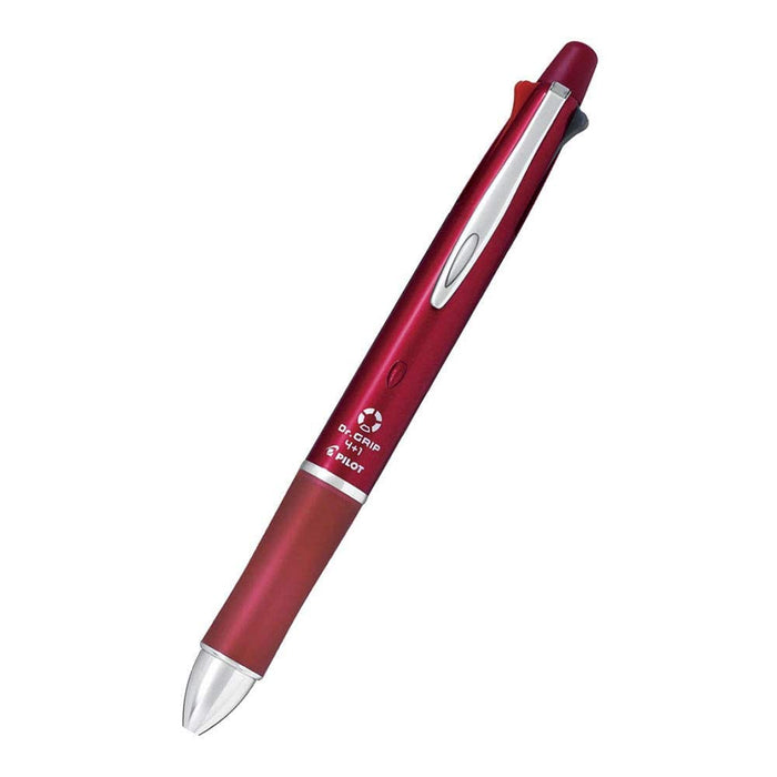 Pilot Doctor Grip 4+1 Bordeaux Axis 0.7mm 4-Color Ballpoint Pen and 0.5mm Pencil