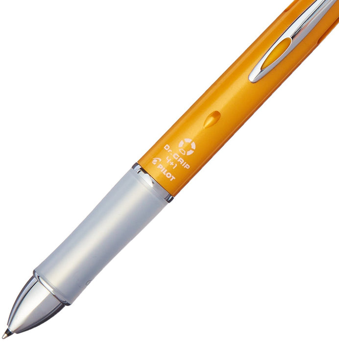 Pilot Doctor Grip 4+1 Fine Point 0.7mm Orange Oil-Based Ballpoint Pen