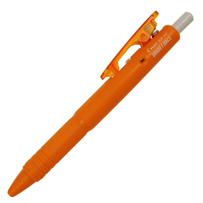 Pilot Down Force 0.7mm Ballpoint Pen Orange Body with Black Ink