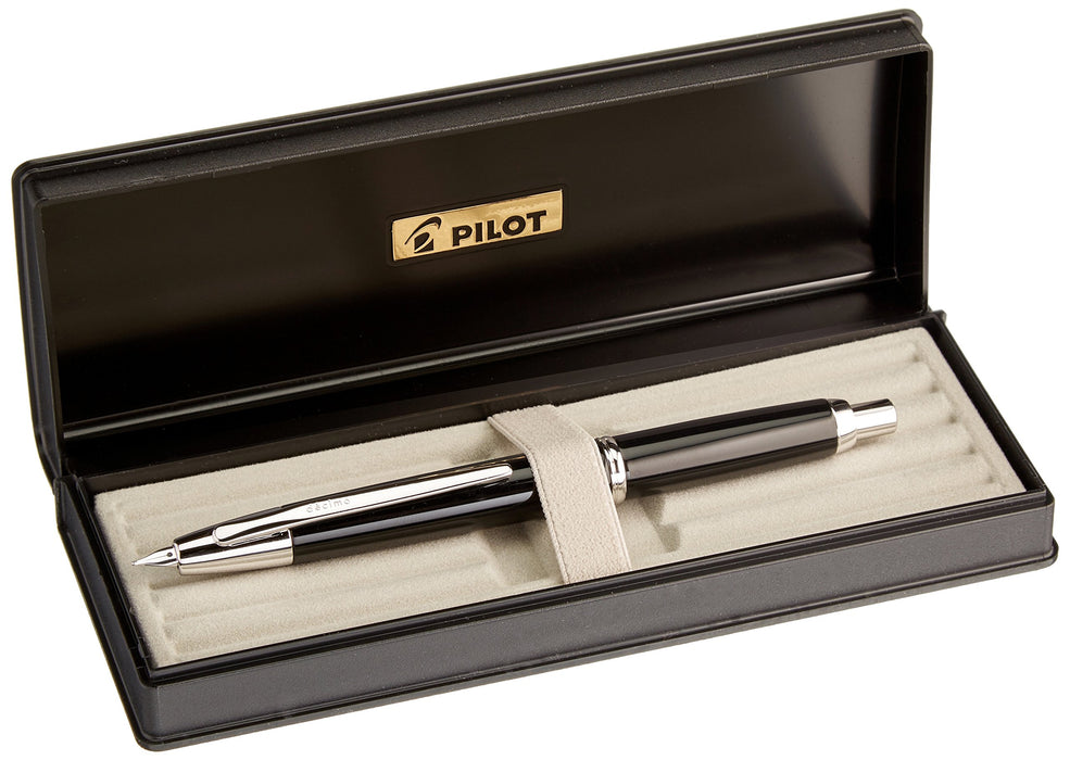 Pilot Capless Decimo FCT15SRBM Black Fountain Pen - Pilot Brand