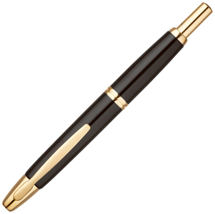 Pilot Capless FC15SRBM Black Fountain Pen - Smooth Writing and Elegant Design