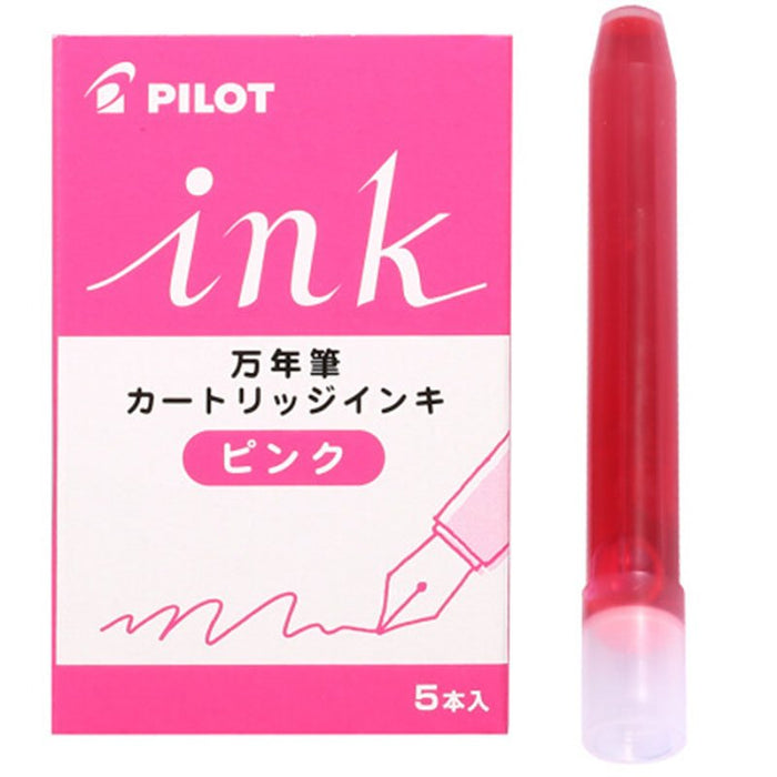 Pilot 钢笔 5 件装粉色墨盒墨水替换装 Irf-5S-P