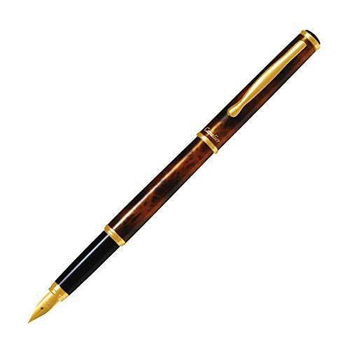 Pilot Cavellier Fine Letter F Amber Fountain Pen Top-Quality Pilot Ink