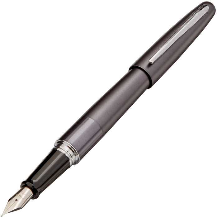 Pilot Cocoon Metallic Gray Fine Point Fountain Pen FCO-3SR-MGY-F