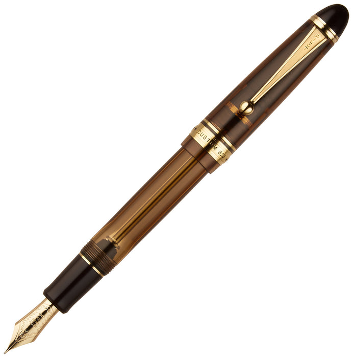 Pilot Custom 823 中号笔尖棕色钢笔 - FKK3MRPBNM