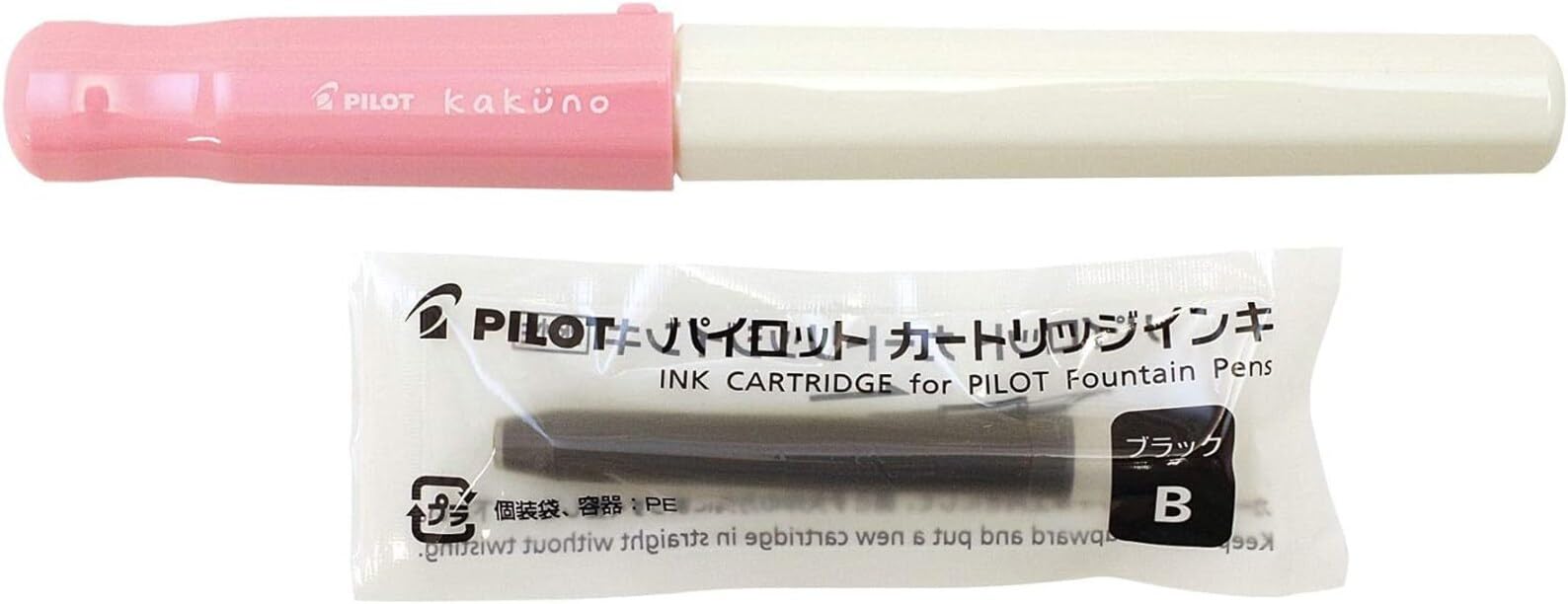 Pilot Kakuno EF 軟粉紅色鋼筆 - Pilot 光滑書寫工具