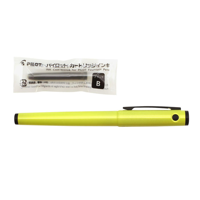 Pilot Lite M Medium Point Active Yellow Fountain Pen - FLT2SRAYM Model