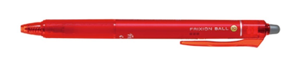 Pilot Bold 1.0mm Friction Ball Knock Red Pens Set of 10