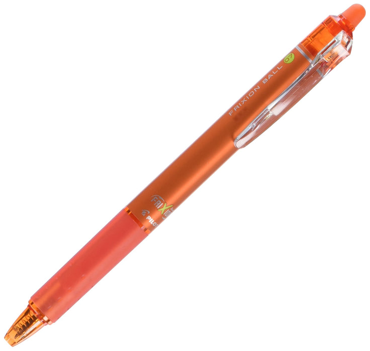 Pilot Frixion Ball Knock 07 Orange Ballpoint Pen Model Lfbk-23F-O