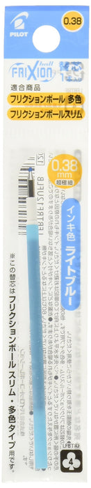 Pilot Frixion Slim 0.38mm 浅蓝色补充装 - 圆珠笔 LFBTRF12UFLB