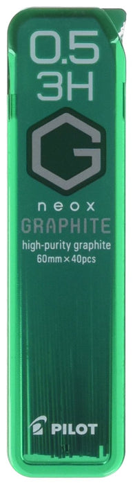 Pilot Neox Graphite 0.5mm 3H Mechanical Pencil Lead 40 Pieces