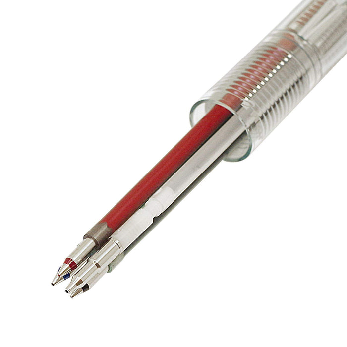 Pilot Acroball 3+1 Multi-Function Pen 0.5mm 3-Color Ballpoint (Black,Red,Blue)