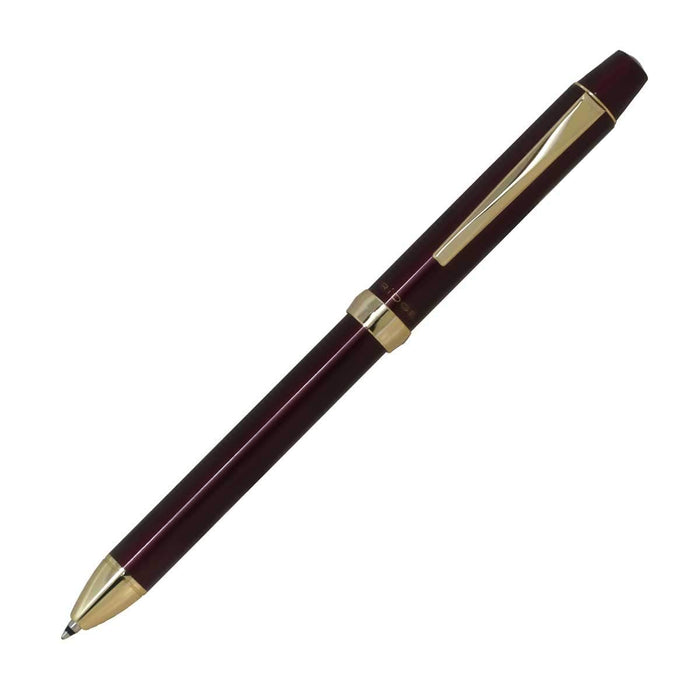 Pilot 3+1 Ridge 多功能书写工具 0.7mm 三色圆珠笔和 0.5mm 尖头酒红色