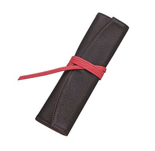 Pilot Samburu Long Pen Case Black Red 1-Pocket Roll Psr1-02-Br