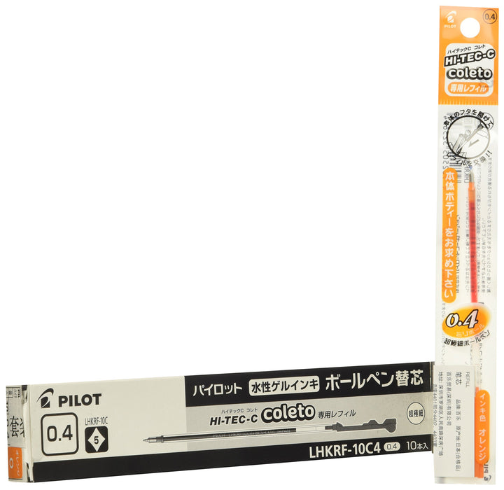 Pilot High Tech C Colleto Orange Refill 0.4mm - Lhkrf10C4O