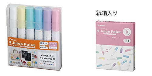 Pilot 金属细点水性果汁涂料笔圆铅 6 种颜色 - Sjp120Fn-6Cm