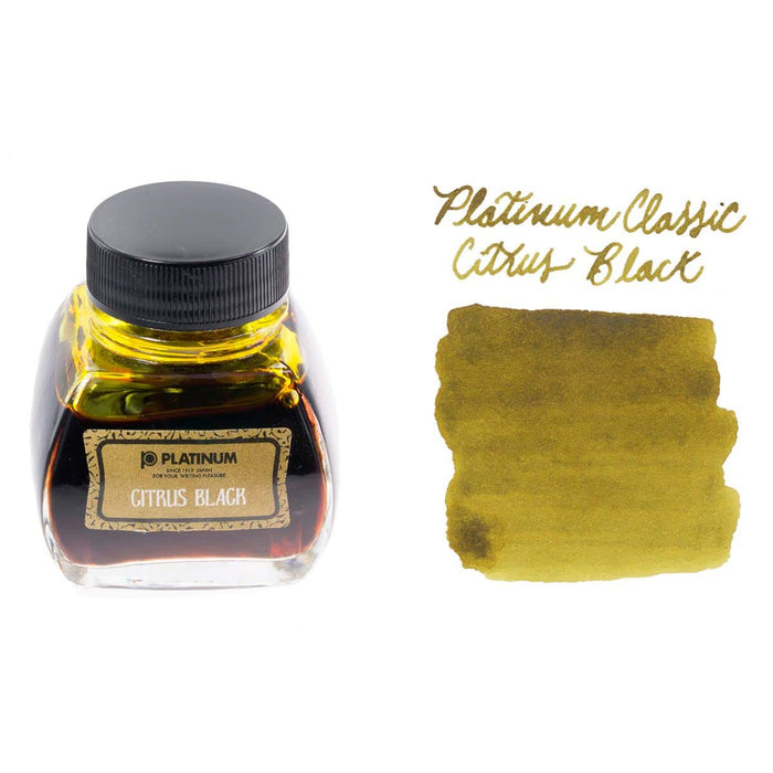 Platinum Fountain Pen Classic 47 Citrus Black Bottle Ink Inkk-2000