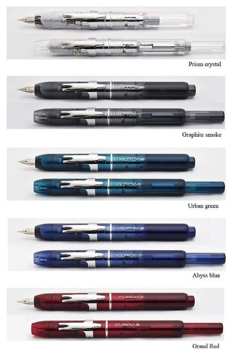 Platinum Curidas Retractable Fountain Pen Abyss Blue Extra Fine 5.5x0.55 Inch - PKN-7000#50-EF