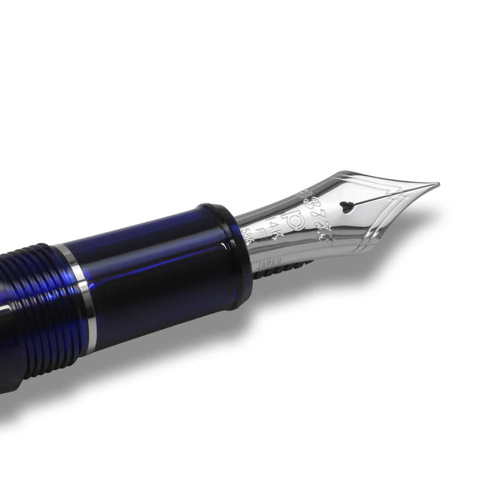 Platinum Fountain Pen #3776 Century Chartres Blue with Rhodium Ultra Fine Pnb-18000Cr #51-9