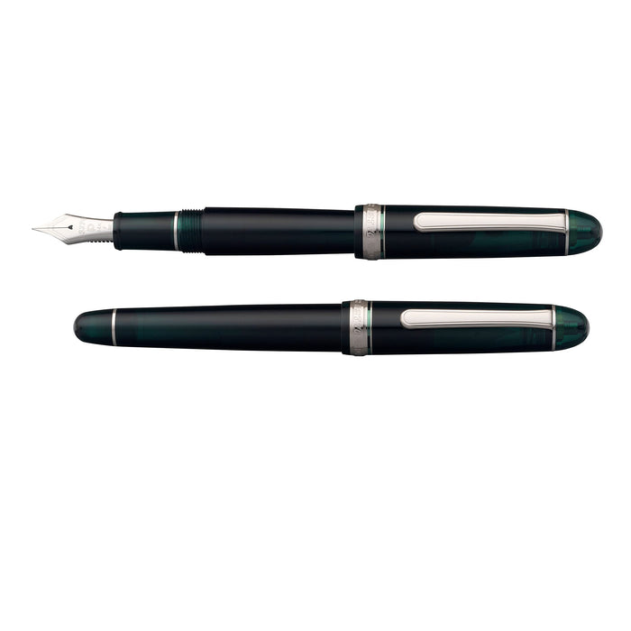 Platinum #3776 Century Fountain Pen Laurel Green Rhodium Fine Point 139.5x15.4mm 20.5g