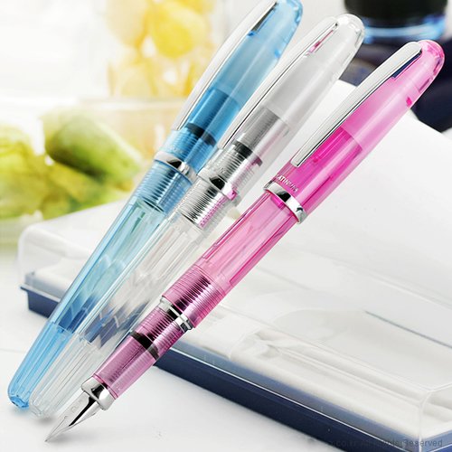 Platinum Fine Point Fountain Pen Balance Crystal Blue PGB-3000A#58-2