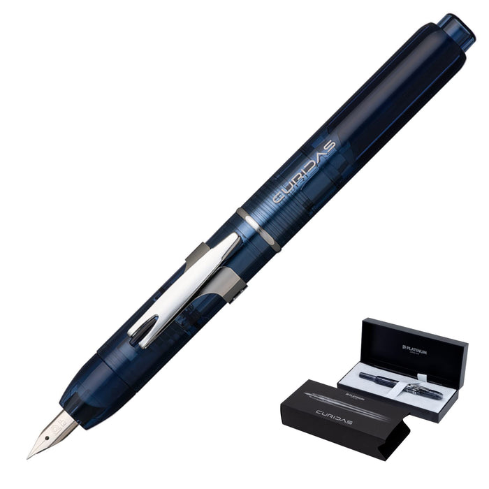 Platinum Fountain Pen Curidas Fine Point Abyss Blue PKN-7000#50-2