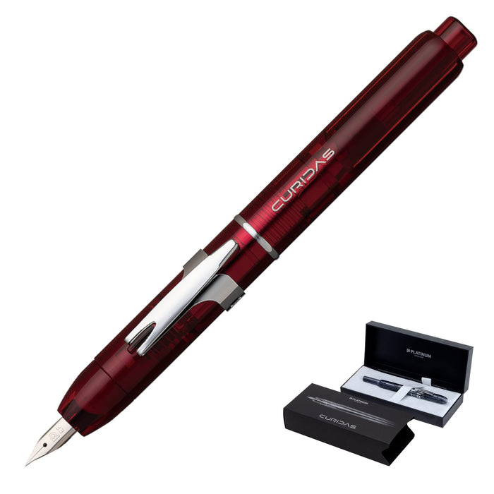 Platinum Curidas Grand Red Fine Point Fountain Pen PKN-7000#77-2