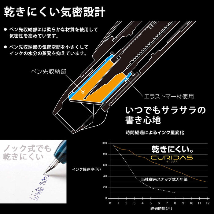 Platinum Curidas Prism Crystal Fine Point Fountain Pen Pkn-7000#6-2