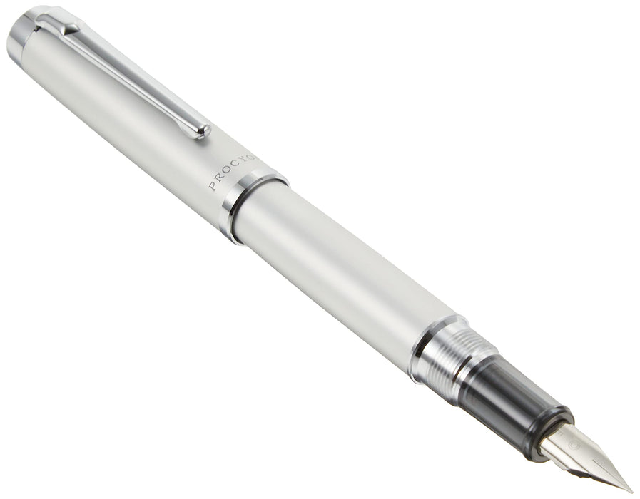 Platinum Fountain Pen Procion Luster Satin Silver Fine Point Dual-Use PNS-8000